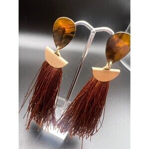 TORTOISE and Fringe Earrings